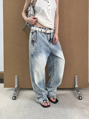 Y2K Stonewashed Jeans Women's