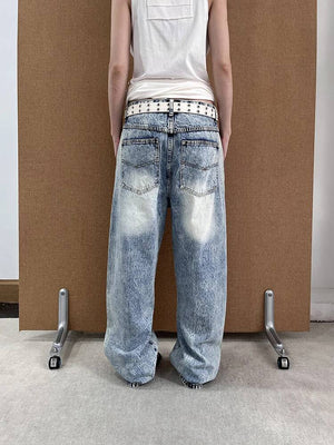 Y2K Stonewashed Jeans Women's