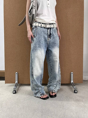 Y2K Stonewashed Jeans Women's