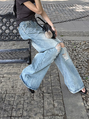 Y2K Straight Barrel Jeans Women's