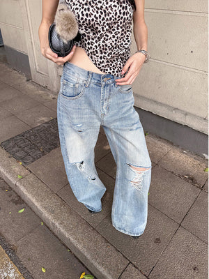 Y2K Straight Barrel Jeans Women's