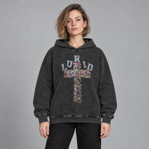 Y2K Streetwear Hoodie Oversized – worn by a woman