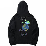 Sudadera con capucha estilo urbano Y2K