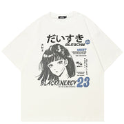 Camisetas blancas informales estilo Y2K