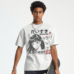 Y2K Streetwear White T Shirts Casual