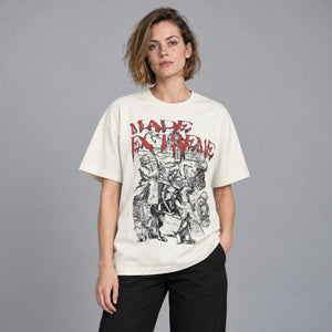 Y2K T Shirt Casual White Aesthetic – worn by a woman
