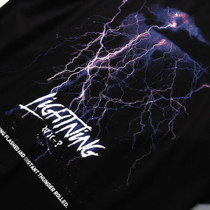 Y2K Thunder Lightning Print T-Shirt