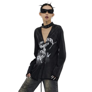 Y2K Top Black