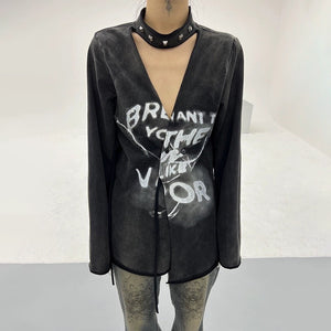 Y2K Top Black