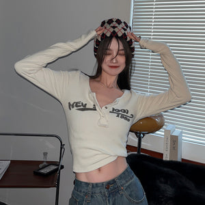 Y2K Top Long-sleeved New