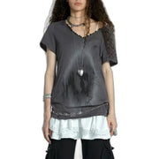 Y2K Top Vintage Distressed