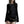 Y2K Tops Black Ribbed Streetwear - product view on white background