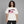Y2K Twisted Blurry Letters Graphic Tees – worn by a woman