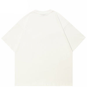 Y2K Twisted Blurry Letters Graphic Tees