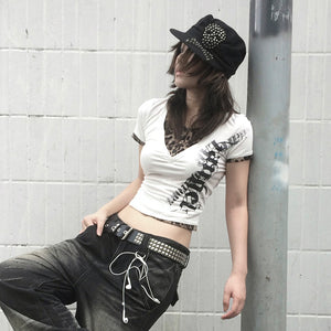 Y2K Two-piece Tops Retro