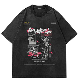 Y2K Vintage Graphic Black T Shirt