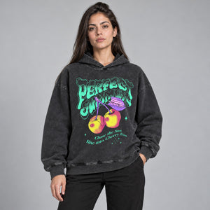 Y2K Vintage Hoodie – worn by a woman
