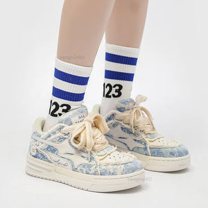 Y2K White Leatther Shoes