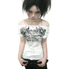 Y2k White Sheer Tops