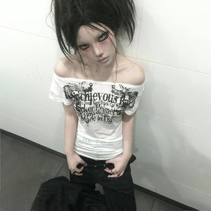 Y2k White Sheer Tops