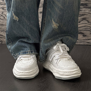 Y2K White Sneakers Shoes