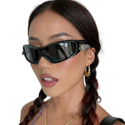 Gafas de sol estilo Y2K para mujer, estilo cyberpunk 