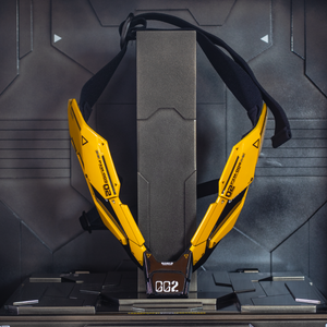 Yellow Cyberpunk Mask Ninja