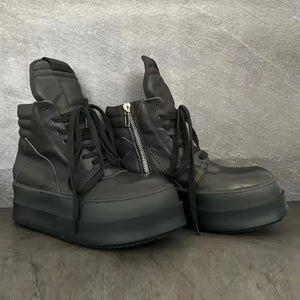 Zip Black Boots Men