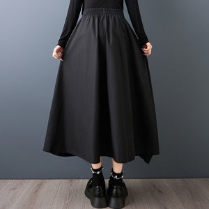 Zip Black Skirt Goth