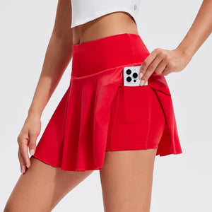 Zip Pocket Black Skort