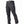 Black tactical cyberpunk pants shown alone on a white background, three-quarter front view with belt loops