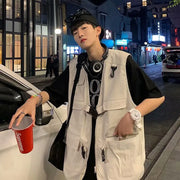 Gilet cargo zippé 
