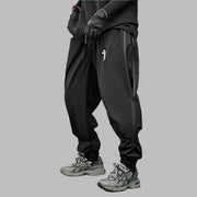 Zipper Design Techwear Black Pant