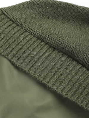 Zipper Kintted Women Jacket Spring