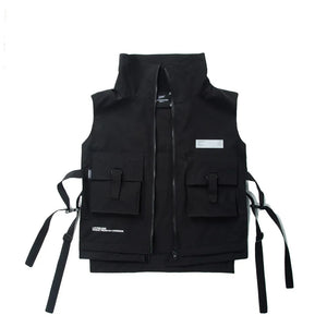 Zipper Men's Cargo Vest