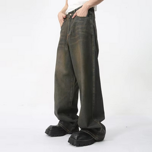 Zipper Opening Baggy Y2k Jeans