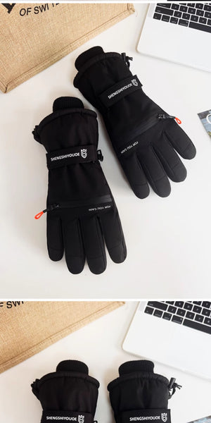 Zipper Pocket Style Techwear Winter Gloves