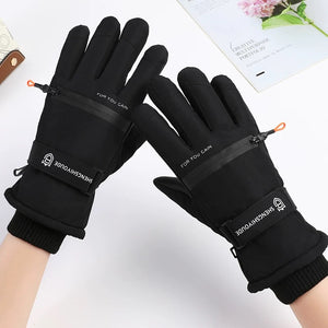 Zipper Pocket Style Techwear Winter Gloves