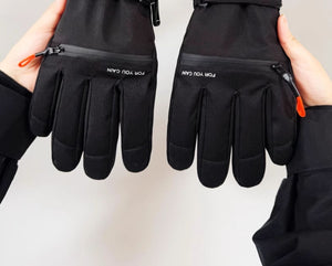 Zipper Pocket Style Techwear Winter Gloves
