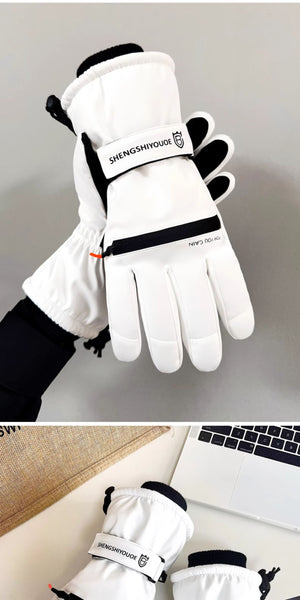 Zipper Pocket Style Techwear Winter Gloves