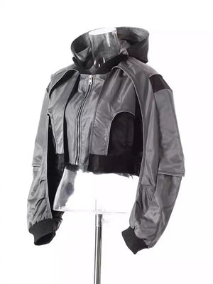 Zipper Short Jacket Women Spring