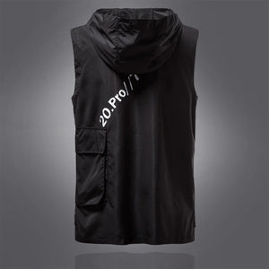 Zipper White Cargo Vest