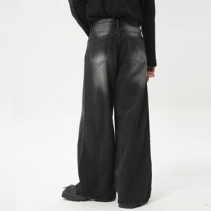 Zipper Wide-leg Y2k Jeans