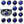 Zodiac Glow Y2K Bracelet chart showing all twelve sign cabochons with their names and birth dates