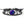 Zodiac Glow Y2K Bracelet with the Pisces fish cabochon, front view on white with braided bands