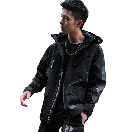Black Tech Wear Jacket | CYBER TECHWEAR®