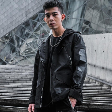 Loading image: Black Tech Wear Jacket