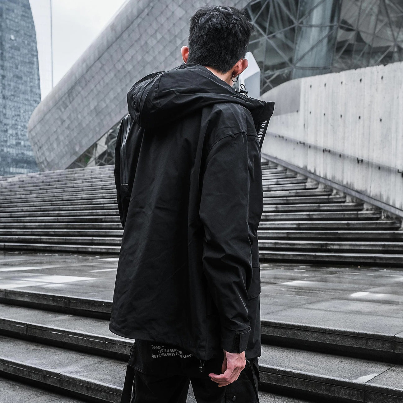 Loading image: Black Tech Wear Jacket