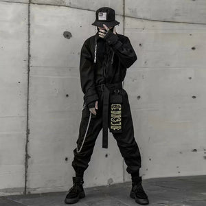 Embroidered Techwear Jumpsuit