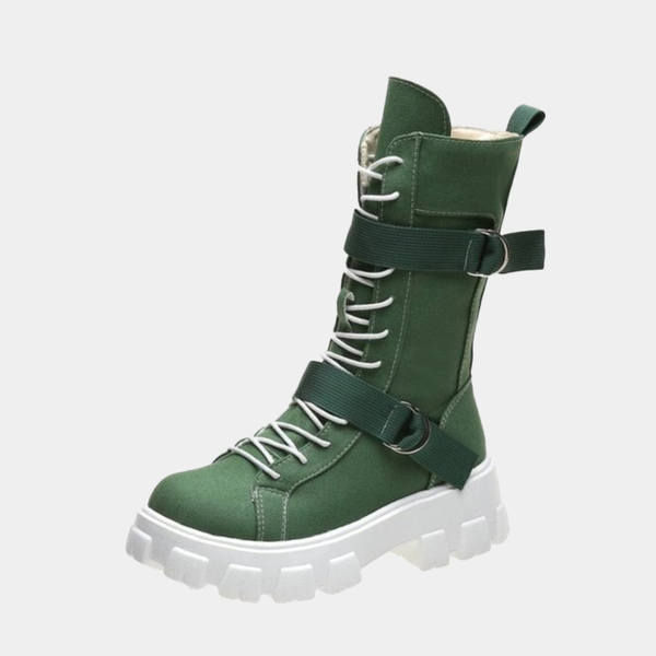Green Techwear Boots